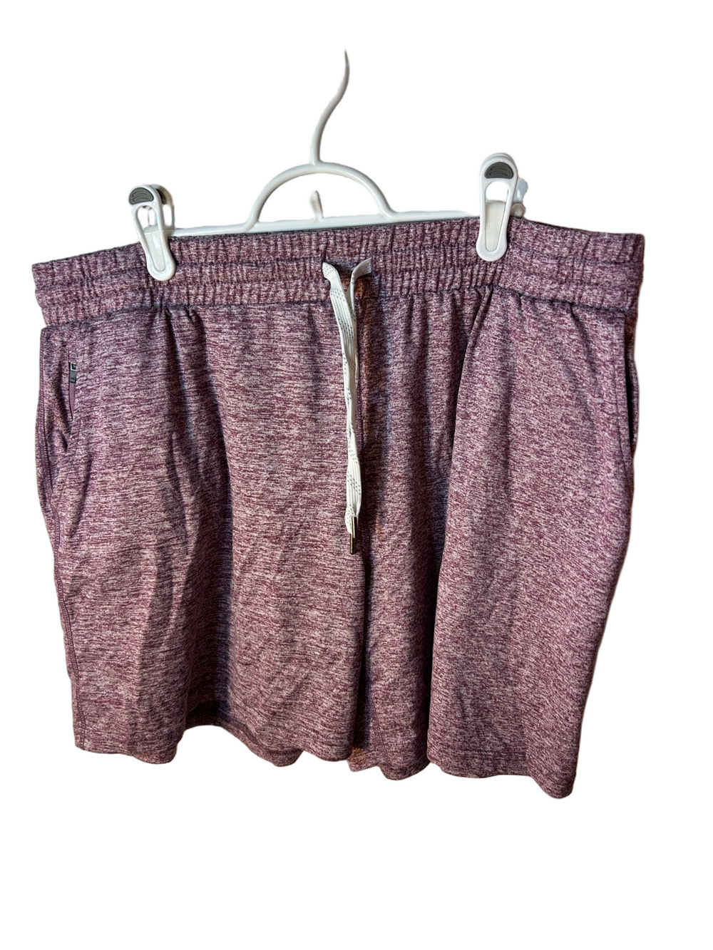 Pacific Trail Women’s Drawstring Athletic Shorts - Heather Mauve size XXL